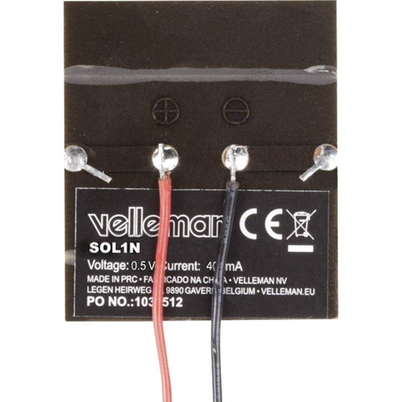 Velleman Solarzelle 0.5 V/ 400 mA