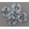 Zinc (Zn) 24.26mm Metal Disc 99.5% Pure for Collection or