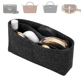 TUKYWAN Felt Purse Organizer Insert for GG Marmont Matelasse Shoulder Bag Long champ le pliage,Mini Handbags Organizer Tote Liner Pouch for Women Inner Bladder Bag Storage Bag