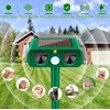 2 Pack Ultrasonic Animal Repeller Outdoor Solar Ultrasonic Repellent Animal