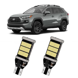 XFLHEHD 2PCS RAV4 Reverse Light Bulbs Fits for 2006-2023 Toyota RAV4, 6500K White Super Bright Backup Reverse Lights, 2835 45-SMD Chipsets Error Free, Upgraded Backup Reverse Bulb Replacement