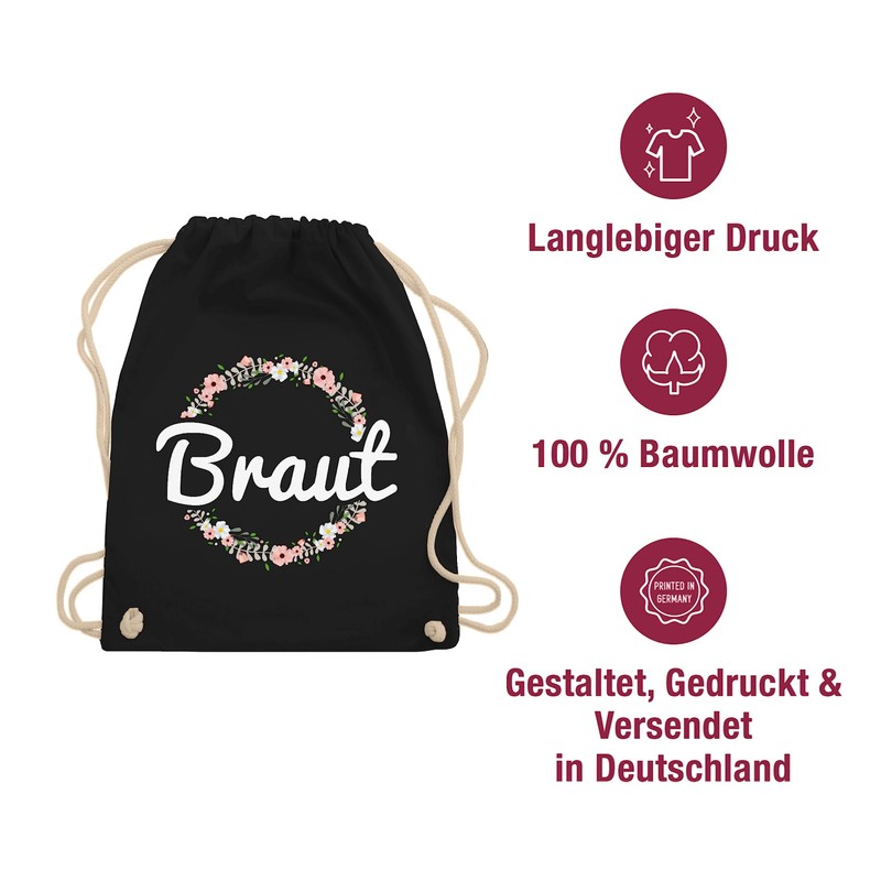 Hen Party – Bridal Flower Wreath – Gym Bag -