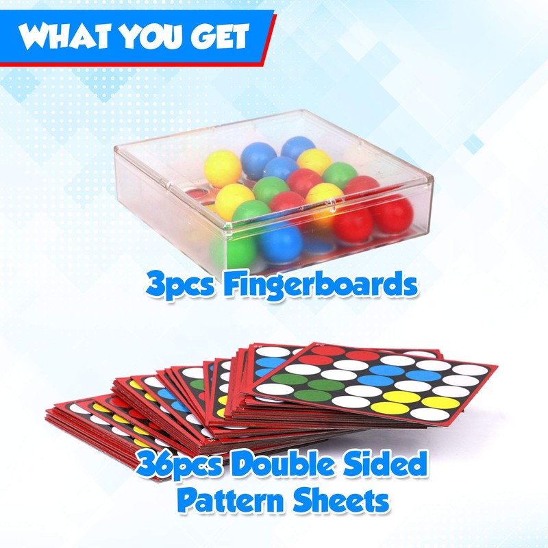Point Games Therapy Games for Kids, Tricky Fingers Trio, Puzzle