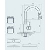 FORIOUS Kitchen Faucets with Pull Down Sprayer, Brushed Nickel, High