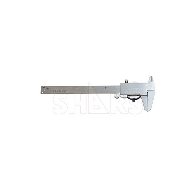 Shars Precision Stainless Steel Shock Proof Dial Caliper 0-6" w/Metric