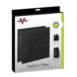 Vornado Activated Carbon Filter for True HEPA Air Purifier AC300, AC350, AC500 Pack of 2
