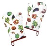 Lashuma Set of 2 Kitchen Gloves, Oven Gloves, 30 x