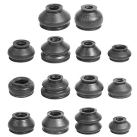 Flaconi 14 pieces car dust cap for tie rod end, rubber dust cap, ball head cover, car steering suspension ball joints, universal ball head dust protection, suitable for buses, cars, taxis