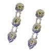 Riyo Gemstones Women Peridot Silver Jewellery Artists Love Earring Green