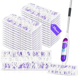 25 Pack Power Mop Pad Refills for PowerMop Multi-Surface Mop, Powermop Multi-Surface Mop Pad Replacement Kit