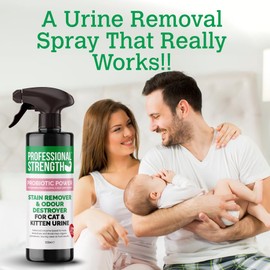 Professional Strength Cat Urine Destroyer - Eliminate Cat Urine Odor and Prevent Future Territory Marking