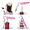 3 Packs Drincarier Pink Wine Key, Professional Waiter Corkscrews, Corkscrews