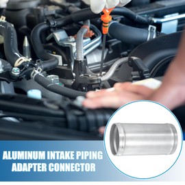 A ABSOPRO Universal Aluminum Alloy Intake Piping Adapter 63mm 2.5" OD 4.72"