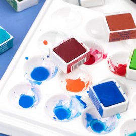 Paul Rubens Watercolour Paint Set, 24 Colours Professional Artist Grade Watercolor Paint., Lightweight and Portable Solid Paint,High Lightfastness and Transparency