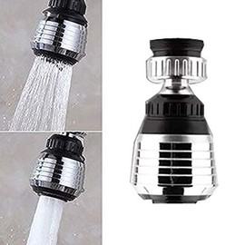 360° Rotate Swivel Water Saving Tap Aerator Diffuser Faucet Nozzle Filter Adapter, Dual Spray Stream, Fits M22 M24 Kitchen Sink & Utility Faucets