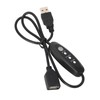 USB5V Thermostat Extension Cord Male in Female Out Flexible PVC