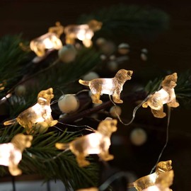 Labrador Retriever Gifts Cute Fairy String Lights 8.5ft 20 Lighting lab Night Light Decorative Lights Battery Powered with Remote for Bedroom Birthday Holiday Tree