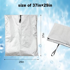 DUSCOKE Car Seat Sun Shade Cover, Reflective Heat Protector Baby Seats Cover, Infant Car Seat Cooler UV Protection to Keep Cool Temperature for Your Toddler Baby Seats, Auto Travel Accessories (2PCS)