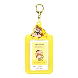 Tees Factory Crayon Shin-chan KS-5541731SH Photo Frame Key Chain Shinnosuke & Sunflower W 5.6 x H 3.0 inches (14.2 x 7.5 cm)