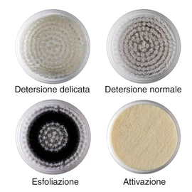 Bellissima, Facial Cleansing Brush Set Suitable for Normal and Sensitive Skin 4 Different Cleansing Brushes for Massage, Smoothing and Hydrating Skin