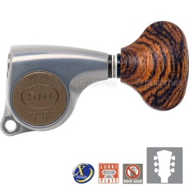 GOTOH NEW Gotoh SGL510Z-RL5 Tuning Keys Set 1:21 Ratio 3x3 - ANTIQUE X-FINISH CHROME