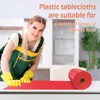 YSYJ Red Plastic Tablecloth Roll Disposable 54 in x 300