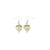 Heart 8th Anniversary Solid Bronze Earrings (138er-b)
