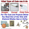 Left Handed Ceramic Tile Tool Kit 4 Porcelain Tile Drill