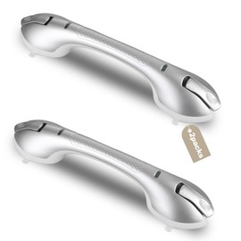 Daren Medical Shower Grab Bar 2 PCS Suction Grab Bars for Bathtubs and Showers, Shower Handle Removable Shower Handrails for Kids, Bathroom Safety Grip Waterproof(Silver)
