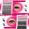 MilyBest Lash Clusters Kit 808Pcs Eyelash Clusters with Spikes and