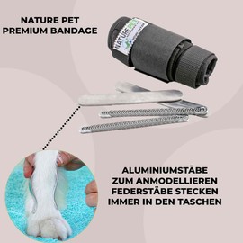 Nature Pet Premium Hundebandage Vorderbein die vielseitigste Handgelenkbandage für Hunde auf dem Markt - Gelenksbandage Hund - Durchtrittigkeit wirksam behandeln (L)