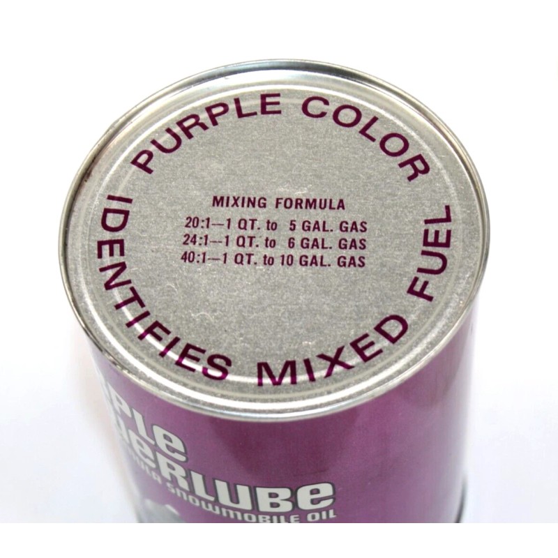 Arctic Cat Vintage Original Arctic Cat Purple Powerlube Snowmobile Oil