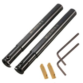 ASZLBYM 2PCS 5/8" MGIVR2016-2 MGIVL2016-2 Lathe Boring Bar Grooving Cut-Off Tool Hold...