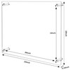 Ludery 16x20 Clear Acrylic Wall Mount Floating Frameless Picture Frame,Clear