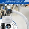 2-1/2 x10 ft PVC Dust Collection Hose with 2 Steel