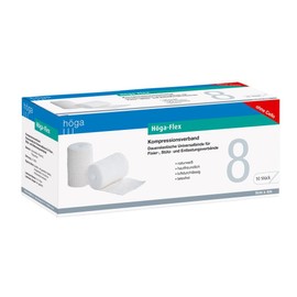 Höga-Pharm, Höga-Flex 8 cm x 4 m, naturweiss, a 10 Stück pro Packung, 1er Pack (1 x 1 Stück)