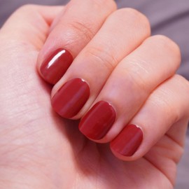 DANNI & TONI Semi-cured gel nail foils (Ruby Reverie) red reddish brown plain UV gel nail foil nail design nail foil UV curing wraps 28 stickers
