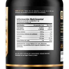 Hongo De Melena De León De 90 Cápsulas Lions Mane B Life