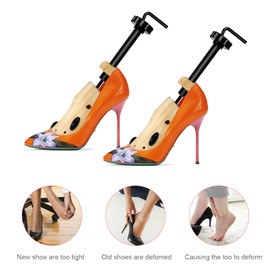 COMUMUCO shoe stretcher women & Men Wide Feet，wood shoe stretcher for women size 6-10，Shoe Expander Widener Stretch Length Width（Man's Size7-9 Woman's Size 6-10）