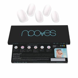 Nooves White Pearl Gel Nail Wraps (Pack of 20)