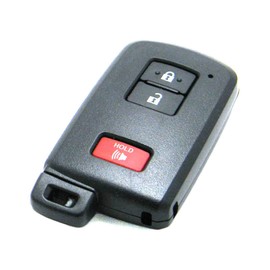 OEM Electronic 3-Button Smart Key Fob Remote Compatible with Toyota (FCC ID: HYQ14FBA, P/N: 89904-0E090, 89904-0E091, 89904-0E092, 89904-60J70)