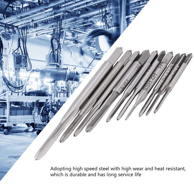 Tap Cutter Set, 10 Piece Tap Set, M1, M1.2, M1.4,