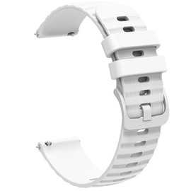 FanTEK Compatible with 18mm 20mm 22mm Watch Bands Quick Release Replacement Wristband, Silicone Sport Bands for Men Women