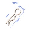 Rchobbytop 100PCS/Pack Body Clips Universal Shell Fixing R Pins for