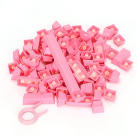 PBT Keycaps Ergonomic Design Oil Resistant Colorful 108 Key Video Game Keycap for Mechanical KeyboardDark Pink