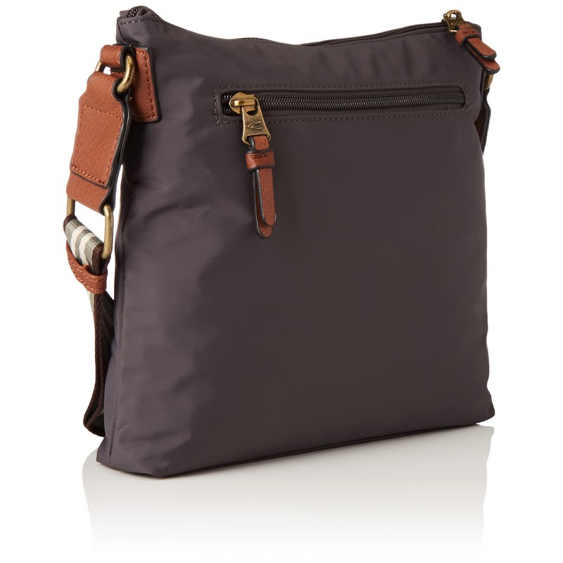 camel active Bari Damen Umhängetasche Crossbody Bag Groß Grau