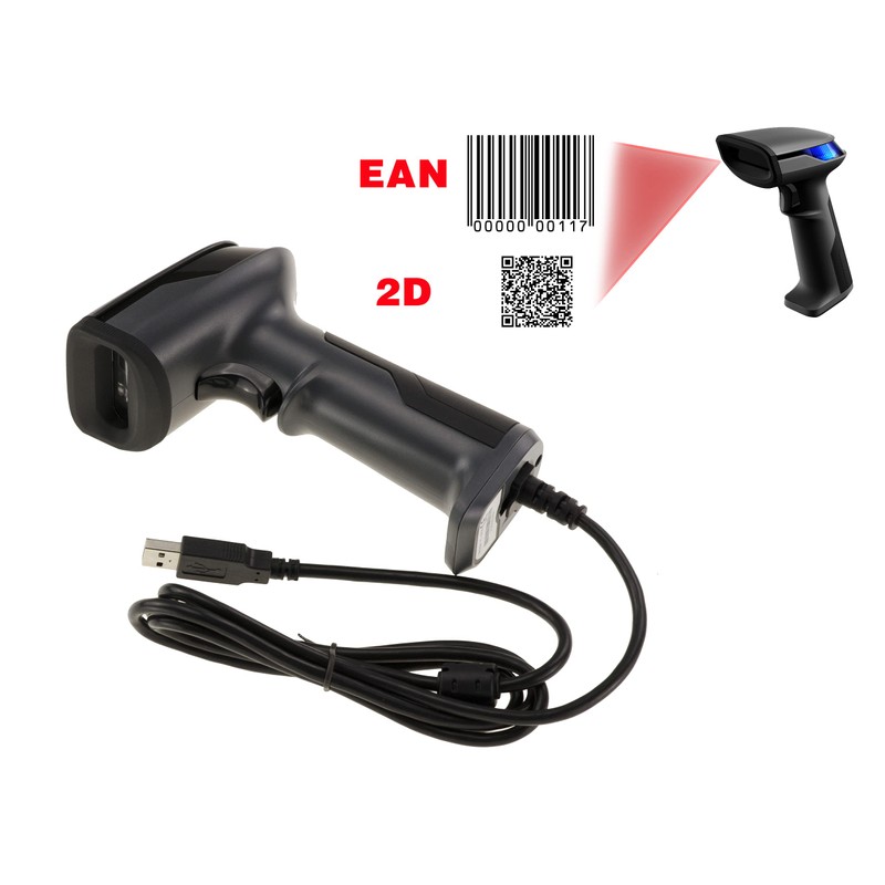 KALEA-INFORMATIQUE Handheld Scanner Reader for 1D UPC, EAN, GS1 etc.