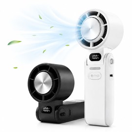 Portable Handheld & Neck Refrigeration Fan for Outdoor Cooling – Foldable High-Speed Rechargeable Fan with Adjustable Wind Control for Summer Travel