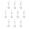sourcing map 10pcs Cabinet Shelf Clips 6mm/0.24" Self-Locking Polycarbonate Plastic