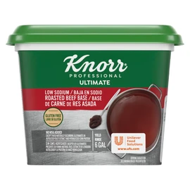 Knorr Professional Ultimate Low Sodium Beef Paste Base Gluten Free, No Artificial Flavors or Preservatives, No MSG added, Colors from Natural Sources, 1 Pound (Pack of 6)